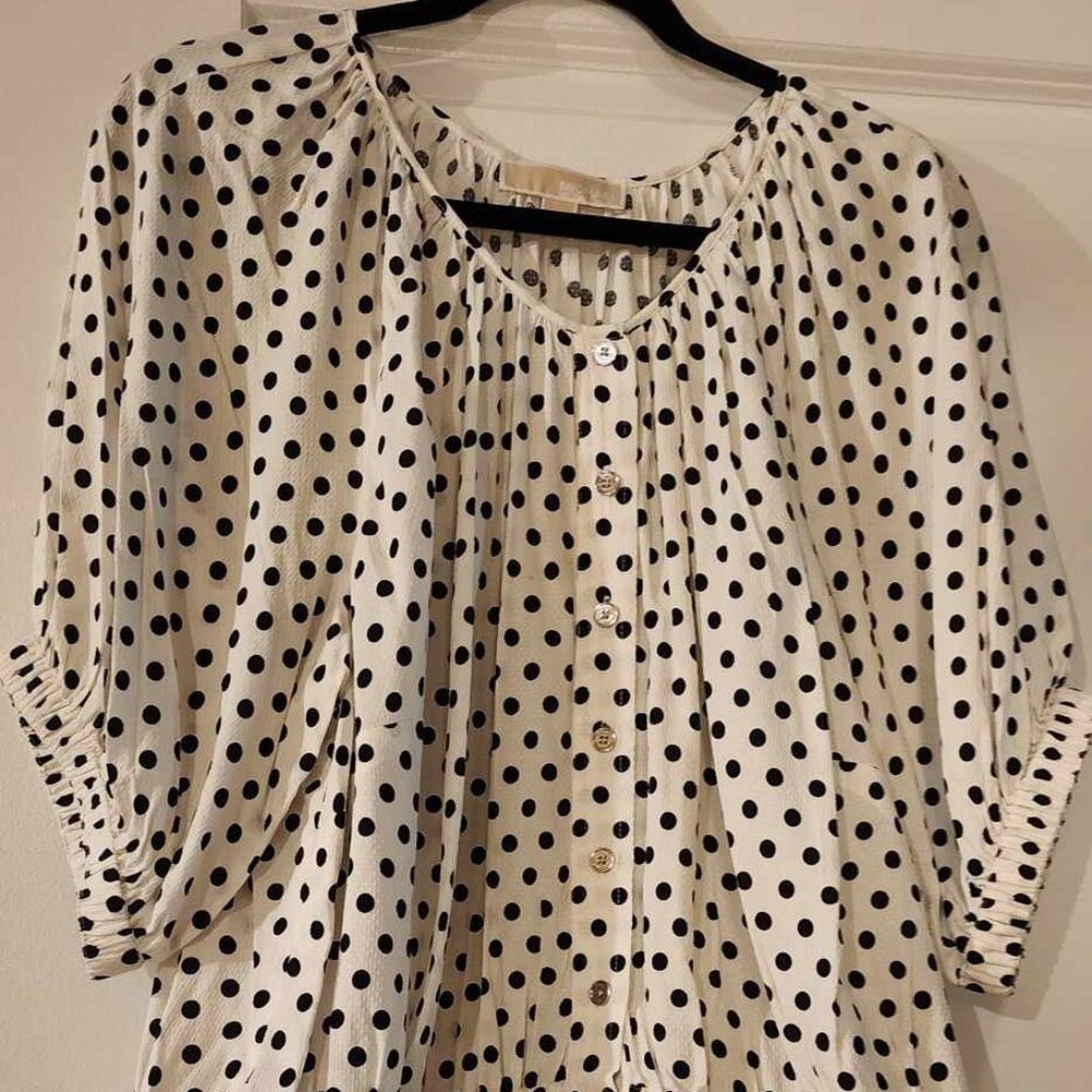 Michael Kors Blouse Polka Dots, Size 2X